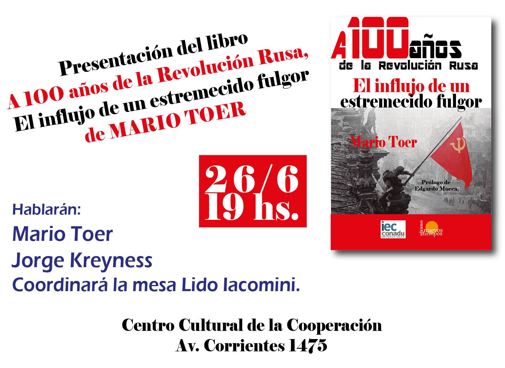 100 años de la Revolución Rusa en Centro Cultural de la Cooperación