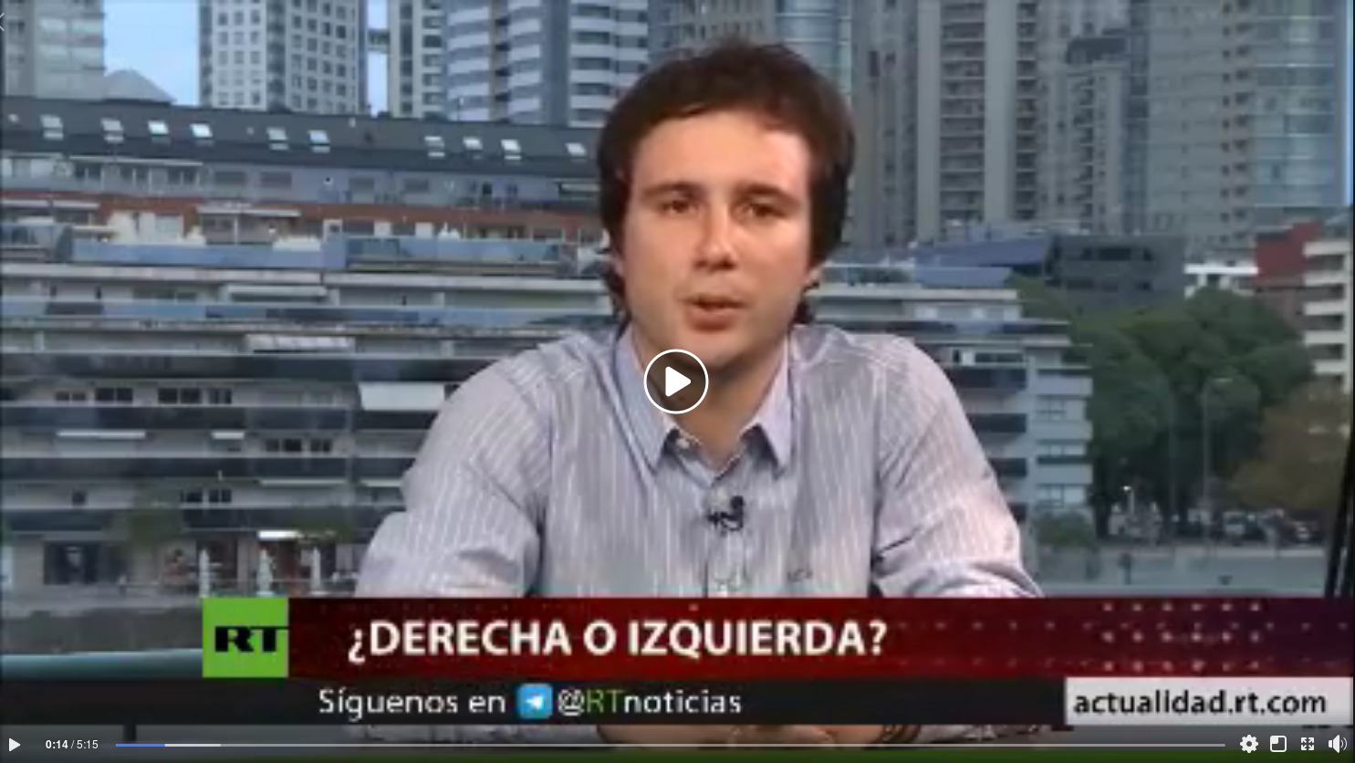 Fernando Collizzolli en RT en Español