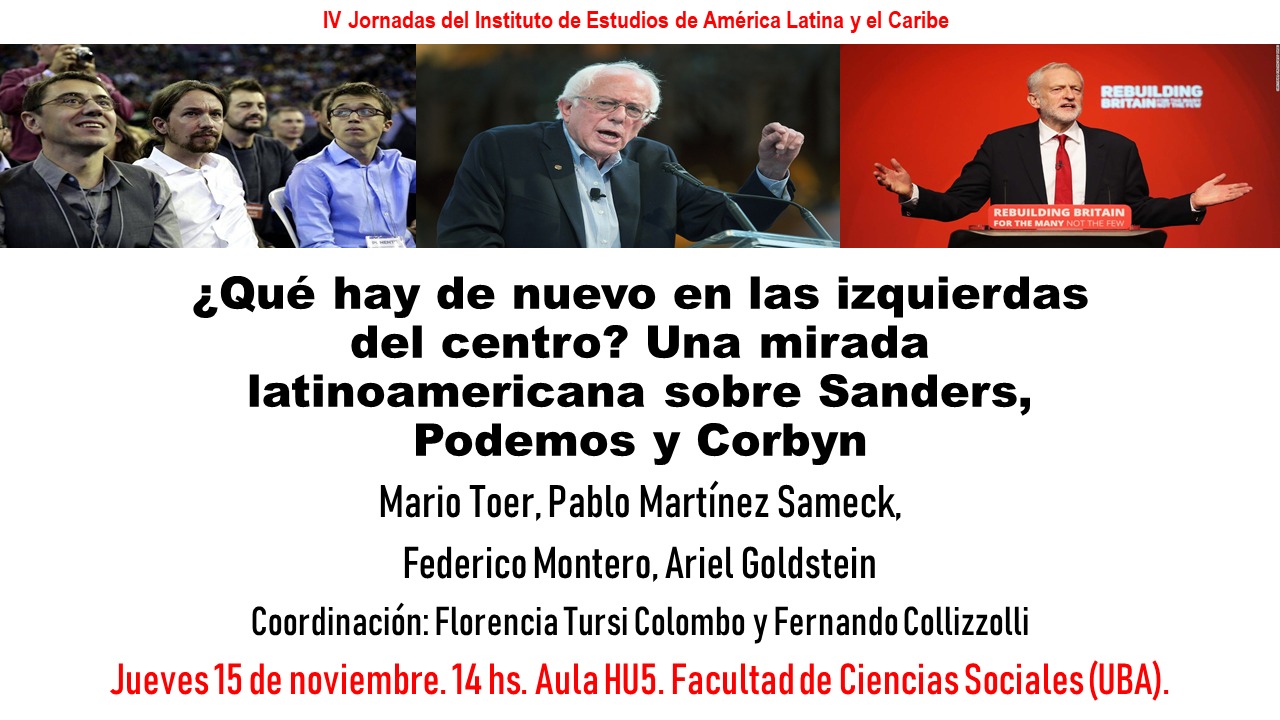 ¿Qué hay de nuevo en las izquierdas del centro? Una mirada latinoamericana sobre Sanders, Podemos y Corbyn